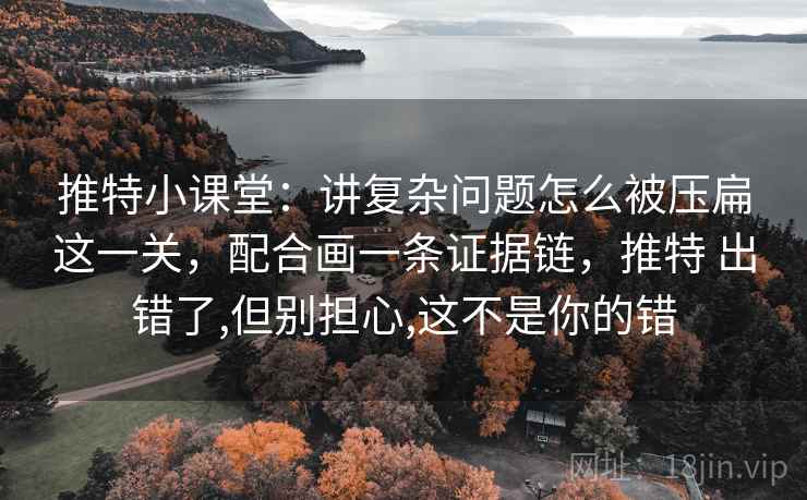 推特小课堂：讲复杂问题怎么被压扁这一关，配合画一条证据链，推特 出错了,但别担心,这不是你的错